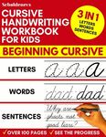 Cursive Handwriting Workbook for Kids: 3-in-1 Writing Practice Book to Master Letters, Words & Sentences - 圖片 1