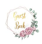 Guest Book for visitors and guests to sign at a party, wedding, baby or bridal shower (hardback) - 圖片 1