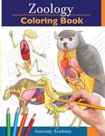 Zoology Coloring Book: Incredibly Detailed Self-Test Animal Anatomy Color workbook Perfect Gift for Veterinary Students and Animal Lovers - 圖片 1
