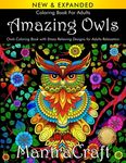 Coloring Book for Adults: Amazing Owls: Owls Coloring Book with Stress Relieving Designs for Adults Relaxation: (MantraCraft Coloring Books) - 圖片 1