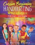 CURSIVE BEGINNING HANDWRITING WORKBOOK for 2nd - 6th GRADE: The Big Coloring Book to Learn Upper and Lowercase Cursive Writing That Includes the Alpha - 圖片 1