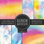Rainbow Watercolor Scrapbook Paper Pad Vol.1 Decorative Crafts Scrapbooking Kit Collection for Card Making, Origami, Stationary, Decoupage, DIY Handma - 圖片 1