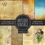 Antique Vintage Scrapbook Paper Pad 8x8 Decorative Scrapbooking Kit Collection for Cardmaking, DIY Crafts, Creating, Old Style Theme, Multicolor Desig - 圖片 1