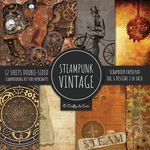 Vintage Steampunk Scrapbook Paper Pad 8x8 Scrapbooking Kit for Papercrafts, Cardmaking, DIY Crafts, Old Retrofuturistic Theme, Vintage Design - 圖片 1