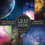 Galaxy Background Scrapbook Paper Pad 8x8 Scrapbooking Kit for Papercrafts, Cardmaking, DIY Crafts, Space Pattern Design, Multicolor - 圖片 1