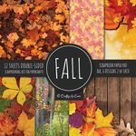 Fall Scrapbook Paper Pad 8x8 Scrapbooking Kit for Papercrafts, Cardmaking, Printmaking, DIY Crafts, Nature Themed, Designs, Borders, Backgrounds, Patt - 圖片 1