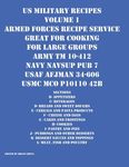US Military Recipes Volume 1 Armed Forces Recipe Service Great for Cooking for Large Groups - 圖片 1