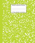 Marbled Composition Notebook: Green Marble Wide Ruled Paper Subject Book - 圖片 1