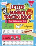 Letter And Number Tracing Book For Kids Ages 3-5: A Fun Practice Workbook To Learn The Alphabet And Numbers From 0 To 30 For Preschoolers And Kinderga - 圖片 1