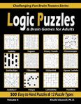 Logic Puzzles & Brain Games for Adults: 500 Easy to Hard Puzzles & 12 Puzzle Types (Sudoku, Fillomino, Battleships, Calcudoku, Binary Puzzle, Slitherl - 圖片 1