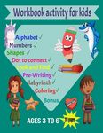 Workbook activity for kids ages 3 to 6: best book activity for kids:110 PAGES tracing (Alphabet, Shapes, Numbers) coloring, Look and Find, Pre-Writing - 圖片 1