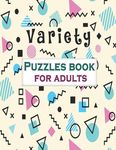 Variety Puzzles book for adults: Puzzle Activity Book for Adults, 140+ Large Print Mixed Puzzles - Word search, Sudoku, Cryptograms, Word Scramble - 圖片 1