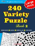 240 Variety Puzzle Book 2; Word Search, Sudoku, Code Word and Word Fill-ins For Effective Brain Exercise - 圖片 1