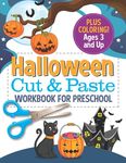 Halloween Cut and Paste Workbook for Preschool: Activity Book for Kids with Coloring and Cutting - 圖片 1