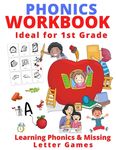 Phonics Workbook Ideal for 1st Grade: Learning Phonics & Missing Letter Games - 圖片 1