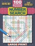 Number Search Puzzle Book: 100 Number Search Puzzles for Adults, Teens and Seniors, 8.5" x 11" Large Print-Edition, with Solutions, Volume 3 (Search a - 圖片 1