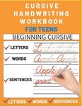 Cursive Handwriting Workbook for Teens: cursive writing practice workbook with perfect sentences for teens, tweens and young adults (cursive teens boo - 圖片 1