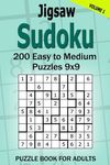 Jigsaw Sudoku Puzzle Book for Adults: 200 Easy to Medium Puzzles 9x9 (Volume 1) - 圖片 1