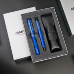LAMY safari狩獵者皮套禮盒組/藍 - 圖片 1