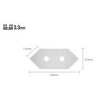 OLFA畫框45角切割刀片/ 2片入/ MCB-1 - 圖片 2