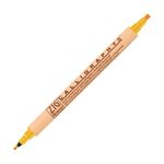 吳竹ZIG雙頭平頭麥克筆/ 黃色/ 2mm/ 3.5mm/ MS-3500-503 - 圖片 1