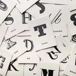 PAPERWORK活版印刷英文字母小卡/ New - 圖片 2