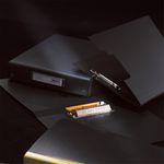 LIHIT LAB. AQUA黑色BK型兩孔夾/ A4 - 圖片 4