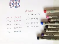 SAKURA筆格邁代針筆/ PN/ 8色組 - 圖片 5