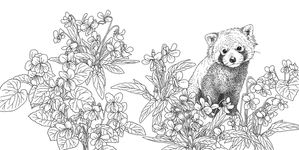 わたしの塗り絵Book: どうぶつたちからの贈り物-誕生月の花- - 圖片 3