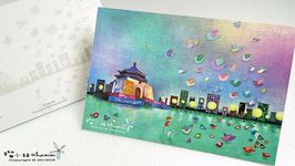 榴小妞明信片/台北06/中正晚上 - 圖片 1