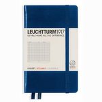 德國 LEUCHTTURM1917 硬殼筆記本 A6/ 深藍/ 方格 - 圖片 1