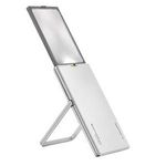 ESCHENBACH 2.5倍攜帶型可立式非球面放大鏡/ 含LED燈/ 銀白 - 圖片 1