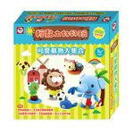 輕黏土好好玩: 可愛動物大集合 (附2款遊戲紙盤/6色3Q超輕黏土/黏土工具4件組) - 圖片 1