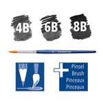 STAEDTLER 100頂級水性藍桿鉛筆/ 6入 - 圖片 3