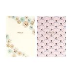 日本 PAUL & JOE La Papeterie A4 L夾組/菊花 & 貓/ 2入 - 圖片 1