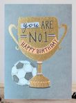 LOUISE TILER生日卡/ Soccer No 1 冠軍獎杯 - 圖片 1
