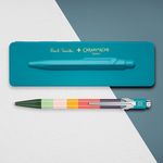 CARAN D'ACHE 849 Paul Smith原子筆III/ 孔雀藍鐵盒 - 圖片 1
