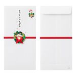 日本 MIDORI PC 紅包袋/ Christmas Wreath - 圖片 2