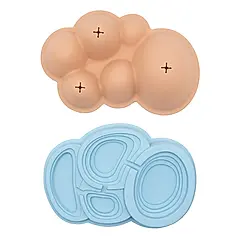 jellystone矽膠山谷地貌模型2入組/ 沙漠海洋