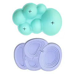 jellystone矽膠山谷地貌模型2入組/ 夢幻粉彩