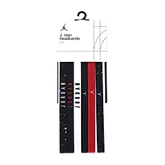 NIKE JORDAN ELASTIC 髮帶 運動 慢跑 瑜珈 籃球 髮帶 6入 J1007584/ 黑白紅