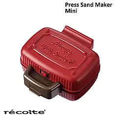 recolte 日本麗克特 Mini迷你格子三明治機/ 紅/ RPS-3-R