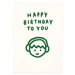 韓國ZERO PER ZERO 生日卡/ 男孩的快樂生日