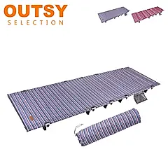 OUTSY極輕鋁合金民族風便攜折疊行軍床/露營床(2色可選)/ 浪漫秘境