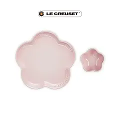 LE CREUSET瓷器花型碗盤組/ 牛奶粉