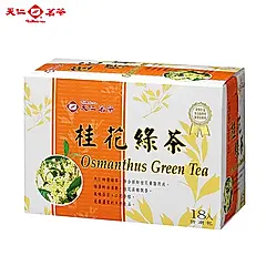 【天仁茗茶】桂花綠茶茶包(18入)
