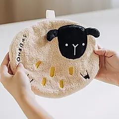 樹可小動物珊瑚絨擦手巾/ 小綿羊
