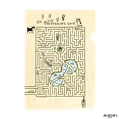 日本 POTTERING CAT 透明文件夹/ 迷宮