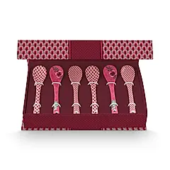 PIP STUDIO Oriental Flower Festival Dark Pink 茶匙禮盒組13cm