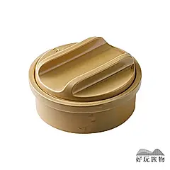 【好玩旅物】日本製職人手作露營居家兩用燉煮小陶鍋/ 卡其色